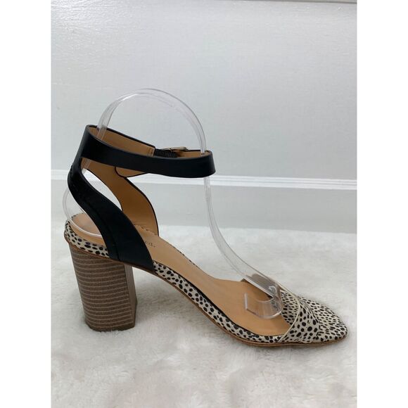 Indigo Rd. Women’s 8.5M Leopard Print & Black Ankle Strap Block Heel Sandals - Picture 5 of 9